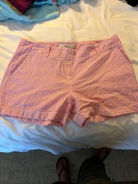 Vineyard Vines Pink Seersucker Bermuda Shorts